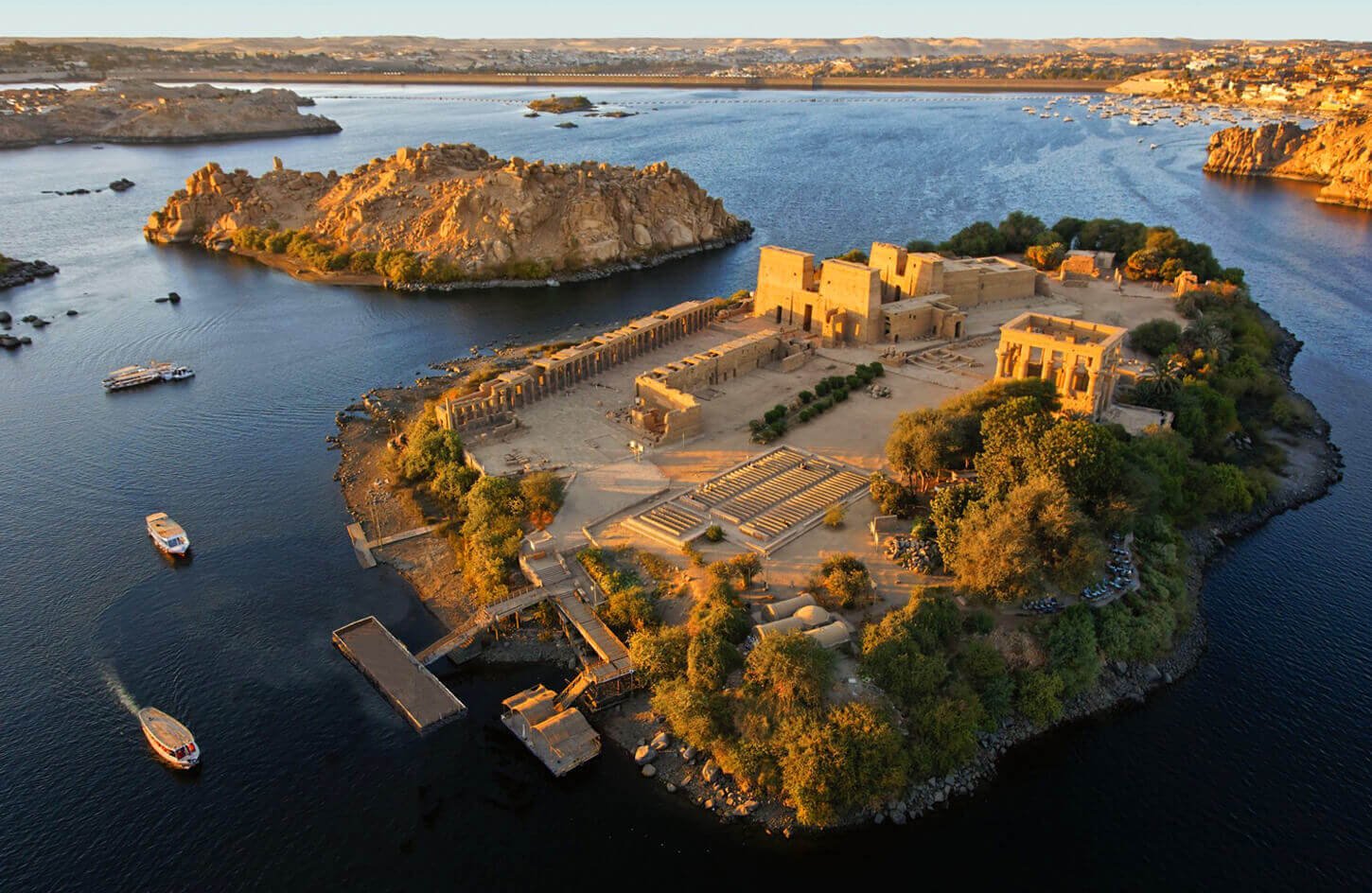 Ilha Do Templo De Philae Vista De Cima