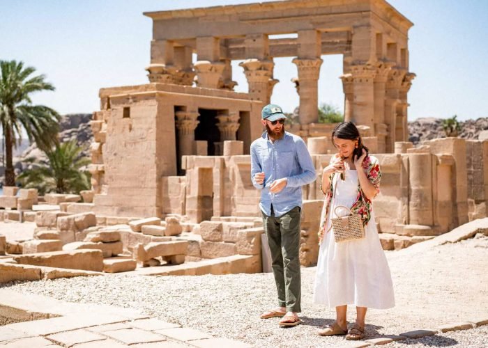 Otima Foto Do Casal No Templo De Philae