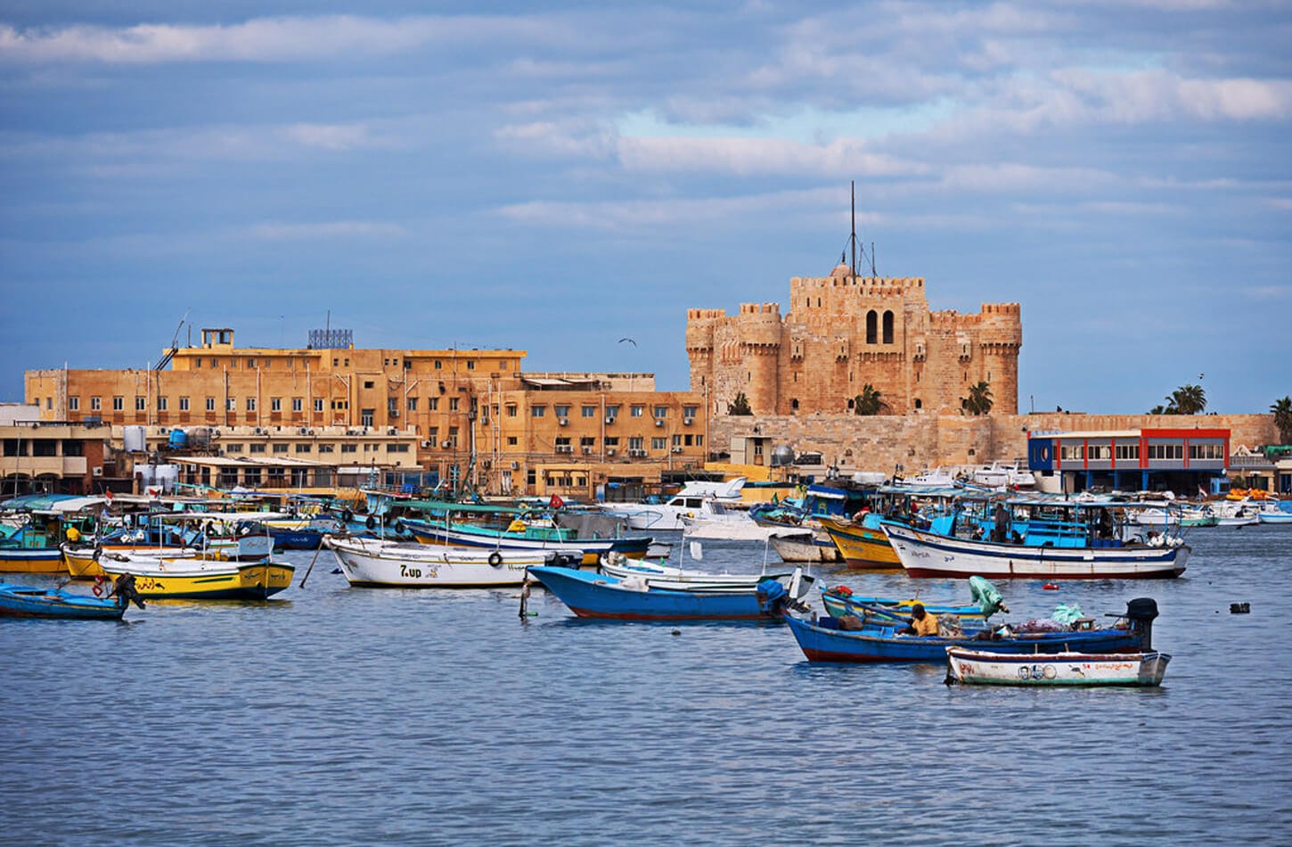 Uma Foto Maravilhosa Em Alexandria Do Castelo De Qaitbay